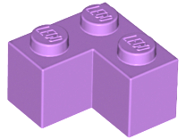 Brick 2 x 2 Corner in Medium Lavender