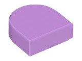 Tile Round 1 x 1 Half Circle in Medium Lavender