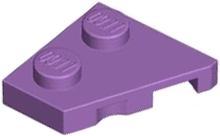 Wedge Plate 2 x 2 Left in Medium Lavender