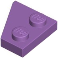 Wedge Plate 2 x 2 Right in Medium Lavender