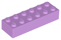 Brick 2 x 6 in Medium Lavender