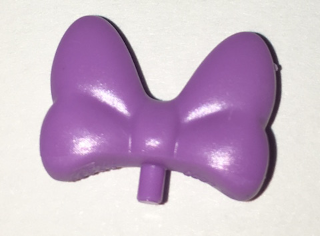 Headwear Accessory Bow Large with Small Pin [Plain] in Medium Lavender