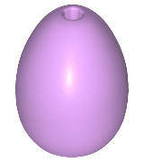 Food Egg with 1.5mm Hole [Plain] in Medium Lavender