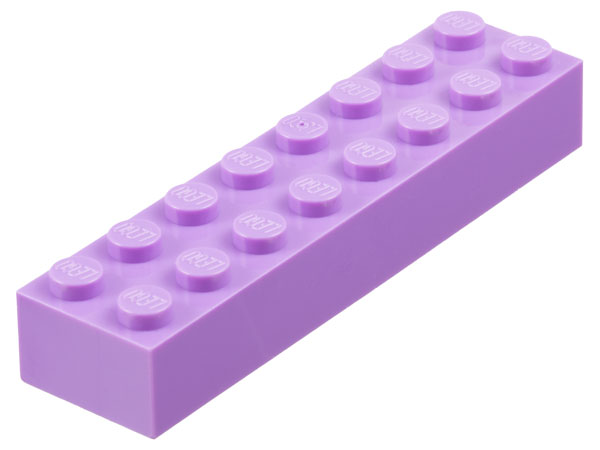 Brick 2 x 8 in Medium Lavender
