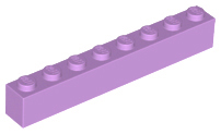 Brick 1 x 8 in Medium Lavender
