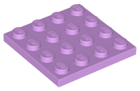 Plate 4 x 4 in Medium Lavender