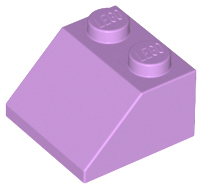 Brick Sloped 45° 2 x 2 in Medium Lavender