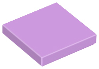 Tile 2 x 2 with Groove in Medium Lavender