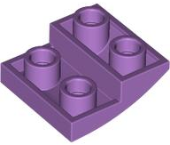 Brick Curved Inverted 2 x 2 x 2/3 in Medium Lavender