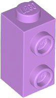 Brick Special 1 x 1 x 1 2/3 with Studs on 1 Side in Medium Lavender