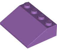 Brick Sloped 33° 3 x 4 in Medium Lavender