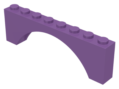 Brick Arch 1 x 8 x 2 in Medium Lavender