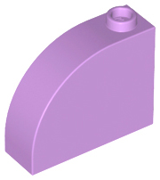 Brick Curved 1 x 3 x 2 in Medium Lavender