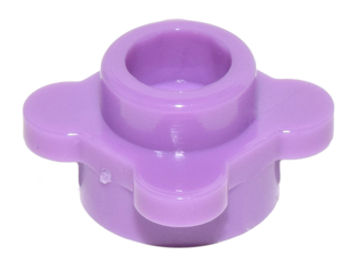 Plant, Flower, Plate Round 1 x 1 with 4 Petals in Medium Lavender