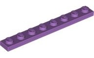 Plate 1 x 8 in Medium Lavender