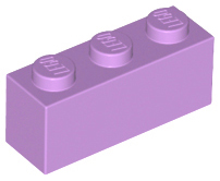 Brick 1 x 3 in Medium Lavender
