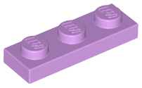 Plate 1 x 3 in Medium Lavender