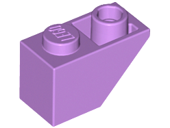 Brick Sloped Inverted 45° 2 x 1 in Medium Lavender
