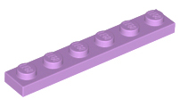 Plate 1 x 6 in Medium Lavender