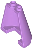 Cone Half 2 x 4 x 3 in Medium Lavender