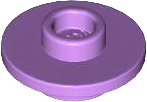 Equipment Cup / Teacup Saucer with Recessed Stud on Top [PLAIN] in Medium Lavender