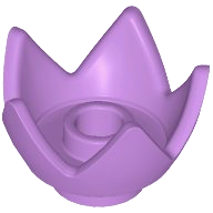 Crown / Flower / Egg Shell Half in Medium Lavender