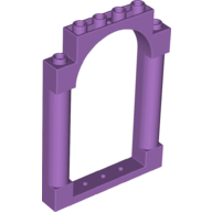 Panel 1 x 6 x 7 with 2 Columns and Arch in Medium Lavender