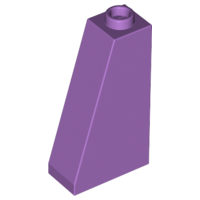 Brick Sloped 75° 2 x 1 x 3 with Hollow Stud in Medium Lavender