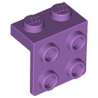 Bracket 1 x 2 - 2 x 2 in Medium Lavender