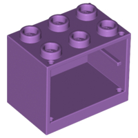 Cupboard 2 x 3 x 2 with Hollow Studs in Medium Lavender