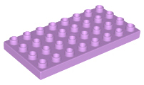 Duplo Plate 4 x 8 in Medium Lavender