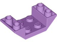 Brick Sloped Inverted 45° 4 x 2 Double with 2 x 2 Recessed in Medium Lavender