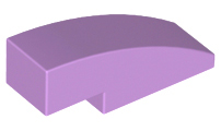 Brick Curved 3 x 1 No Studs in Medium Lavender