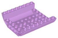 Brick Curved Inverted 8 x 8 x 2 Double in Medium Lavender
