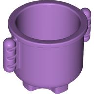 Duplo Kettle with Ribbed Handles 2 x 2 x 1.5 in Medium Lavender
