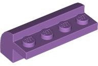 Brick Curved 2 x 4 x 1 1/3 in Medium Lavender