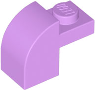 Brick Curved 1 x 2 x 1 1/3 with Curved Top in Medium Lavender