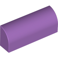 Brick Curved 1 x 4 x 1 1/3 No Studs in Medium Lavender