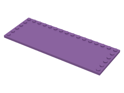 Plate Special 6 x 16, Studs on 3 Edges in Medium Lavender