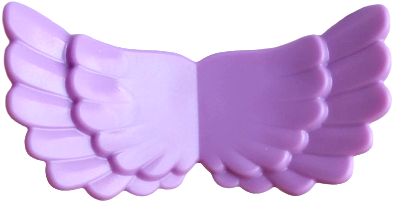 Animal / Creature Body Part, Wings Double Layer with Anti-Stud in Medium Lavender