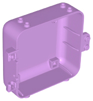 Pod, Square 3 x 8 x 6 2/3 [Female] in Medium Lavender