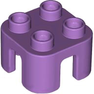 Duplo Chair with no Back / Stool in Medium Lavender