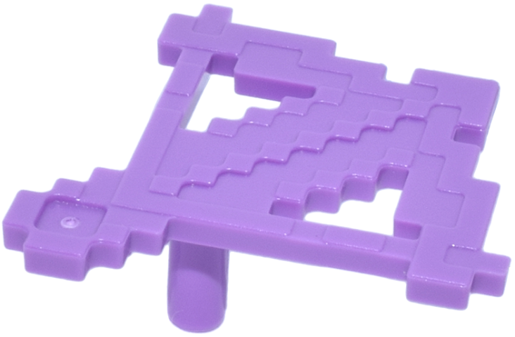 Weapon Crossbow and Bolt, Blocky in Medium Lavender