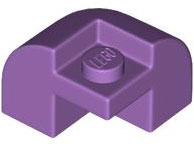 Brick Round, Curved 2 x 2 x 1 1/3, Corner in Medium Lavender