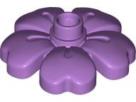 Duplo Plant, Flower with 1 Top Studs in Medium Lavender