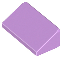 Brick Sloped 30° 1 x 2 x 2/3 in Medium Lavender