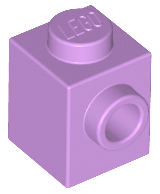 Brick Special 1 x 1 with Stud on 1 Side in Medium Lavender