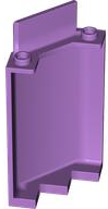 Panel 3 x 3 x 6 Corner Wall without Bottom Indentations in Medium Lavender