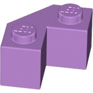 Brick Wedged 2 x 2 Facet in Medium Lavender