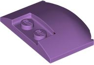 Brick Round 3 x 4 x 2/3 Triple Curved with 2 Sunk Studs in Medium Lavender